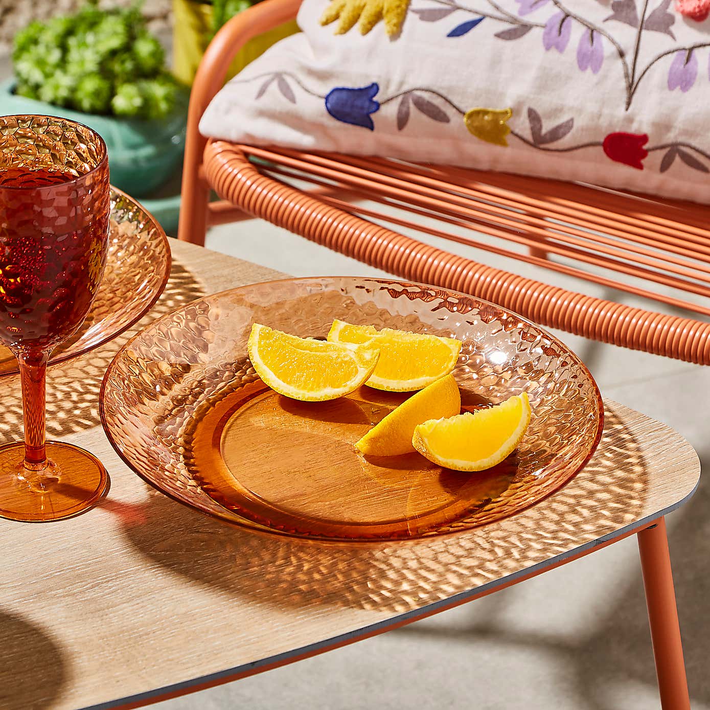 Ripple Acrylic Dinner Plate