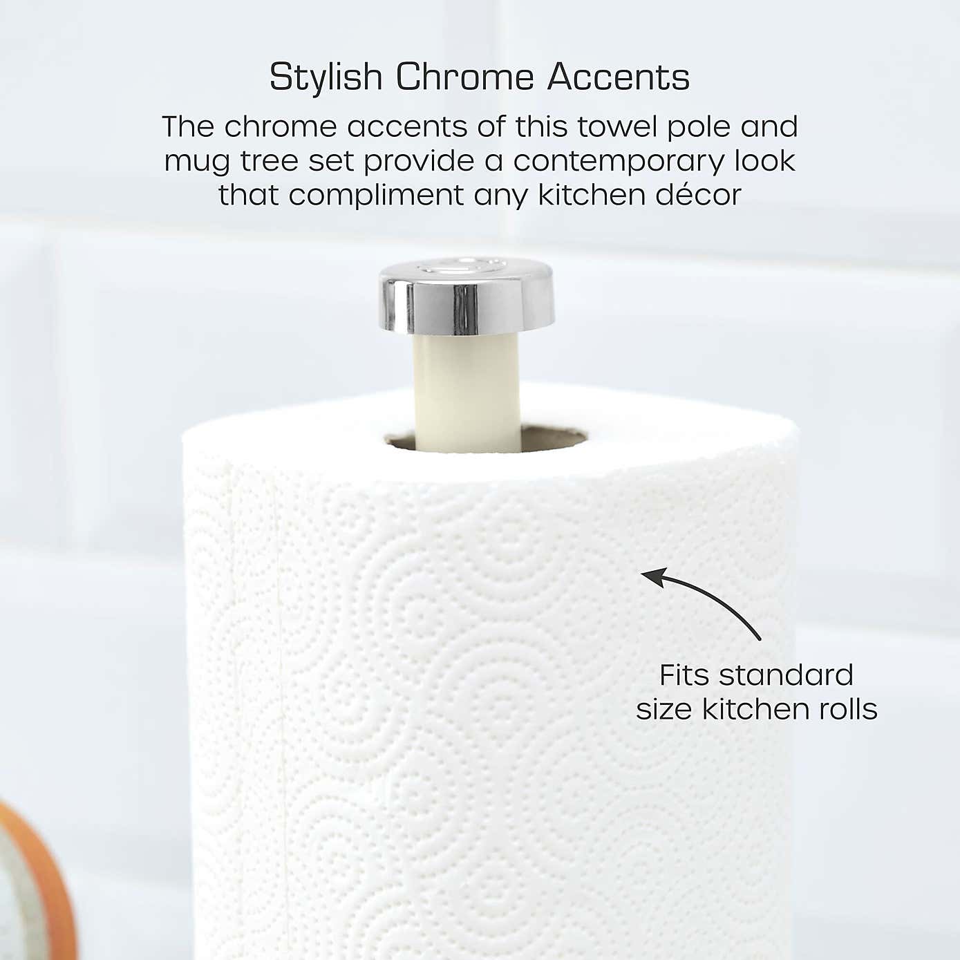 Swan Towel Pole and Mug Tree Set