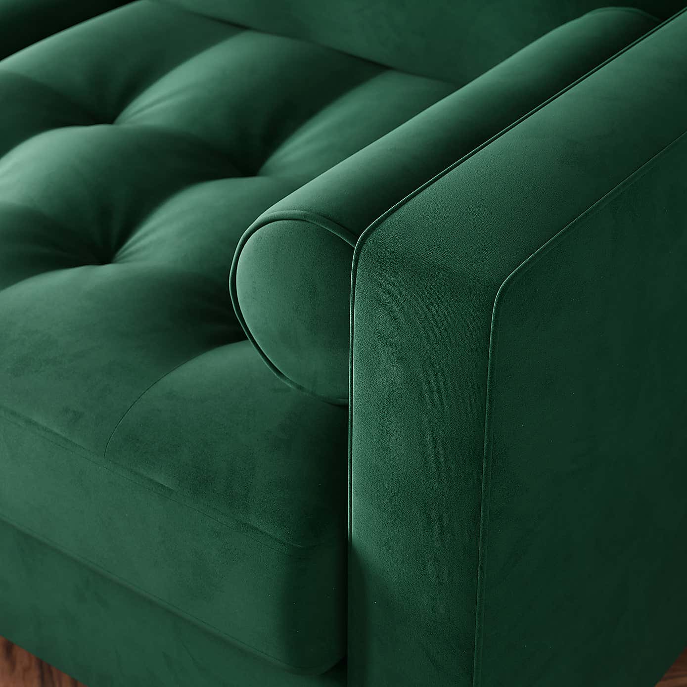 Zoe 4 Seater Corner Double Sofa Bed, Velvet