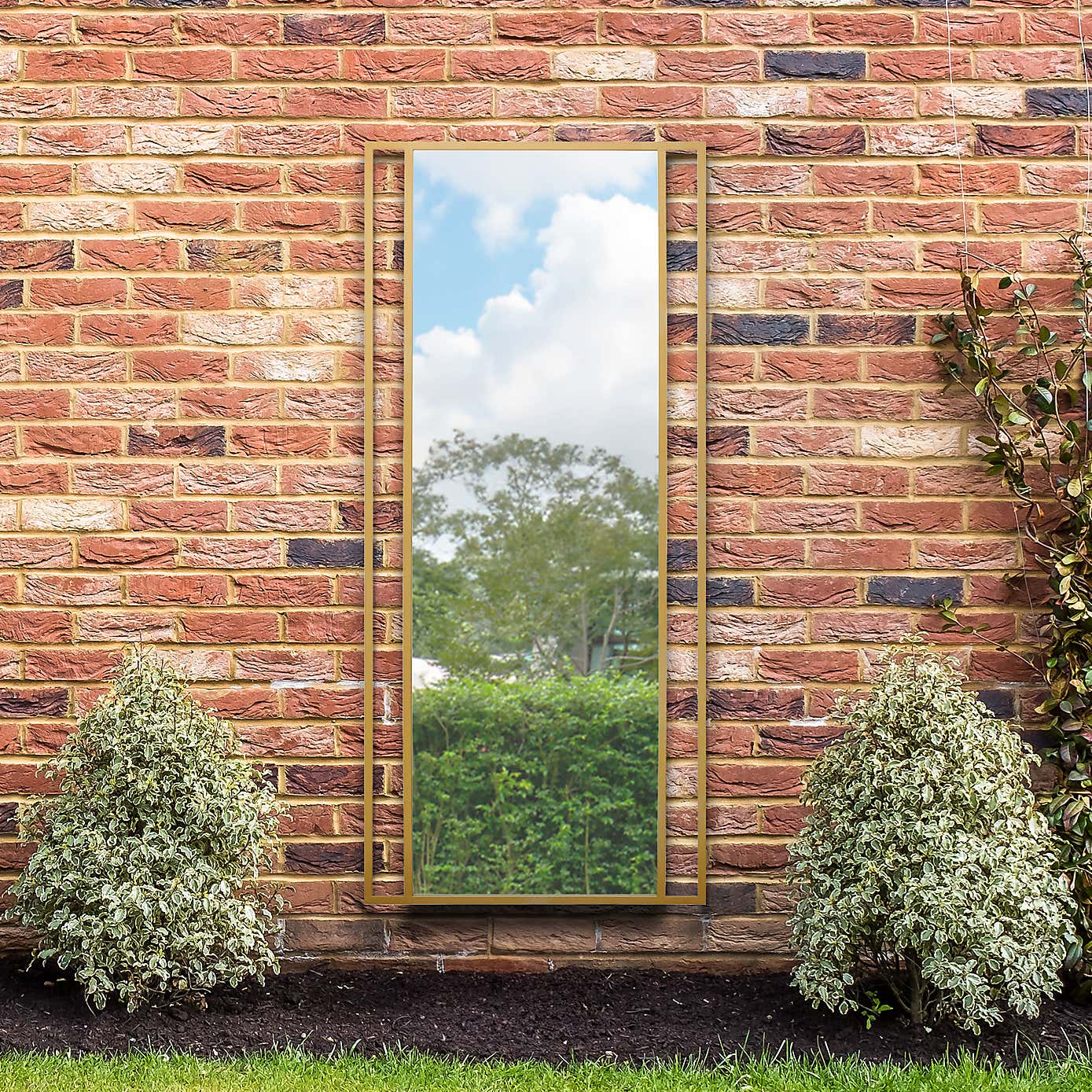 Senestra Modern Rectangle Indoor Outdoor Wall Mirror