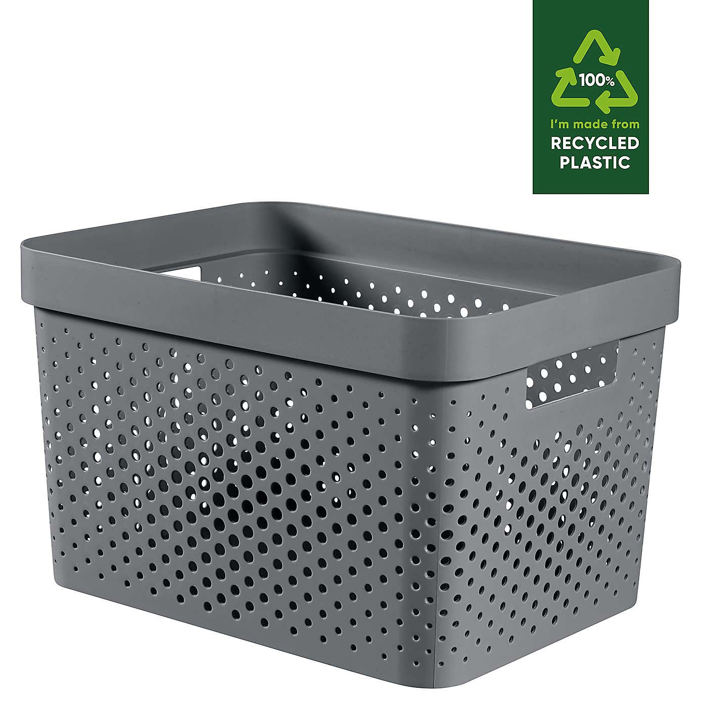 Curver Infinity 100% Recycled Plastic Storage Basket