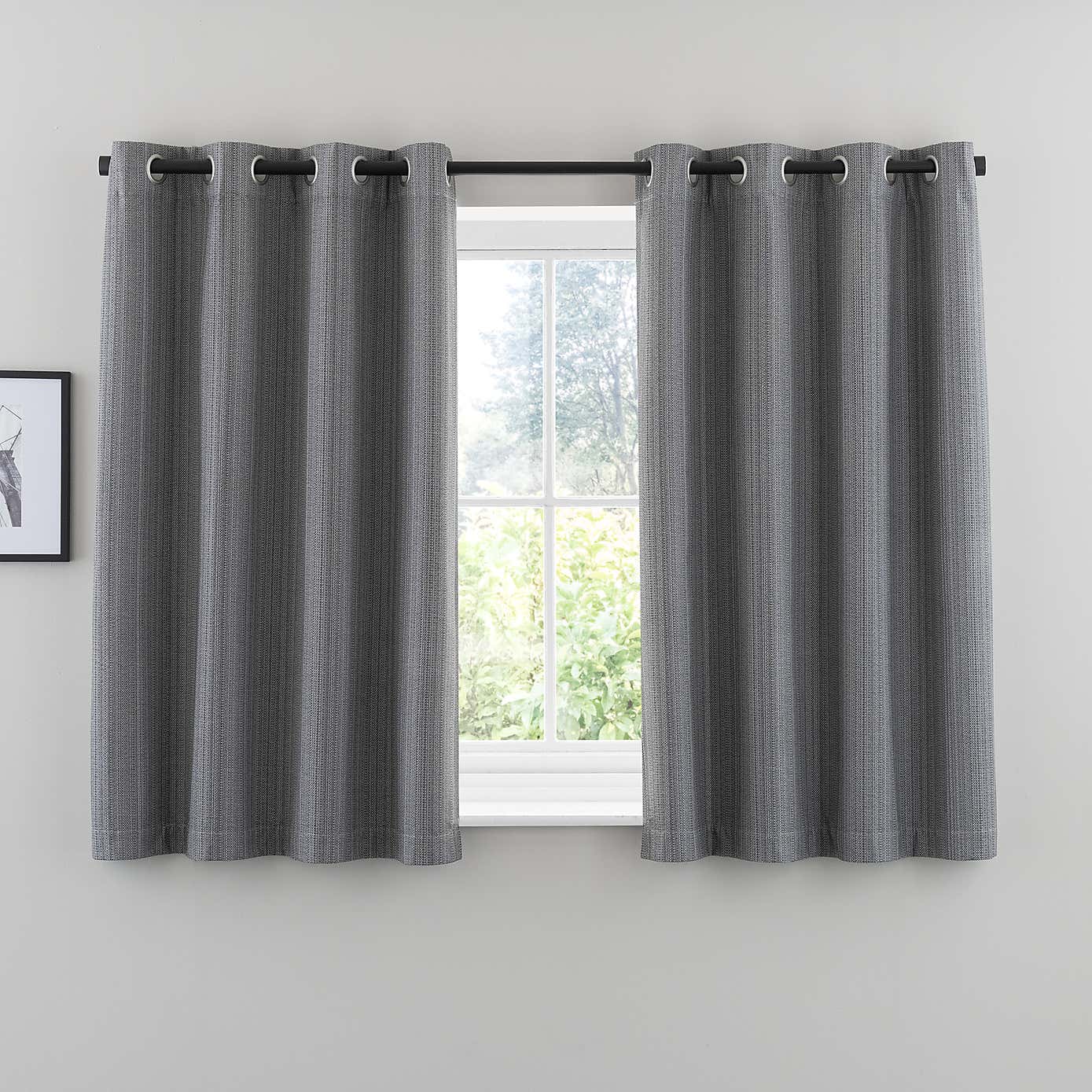 Neptune Textured Blackout Eyelet Curtains