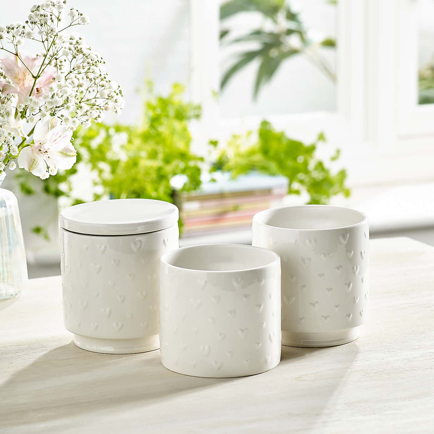 Heart Stacking Canisters