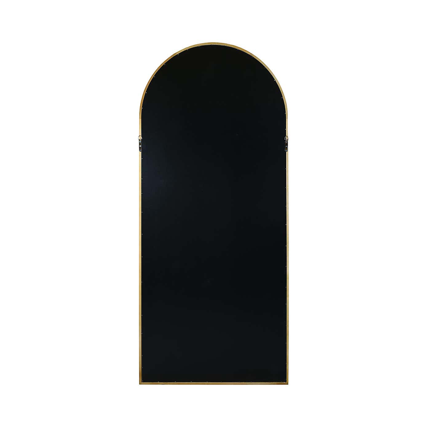 The Naturalis Solid Oak Frame Arched Leaner Wall Mirror