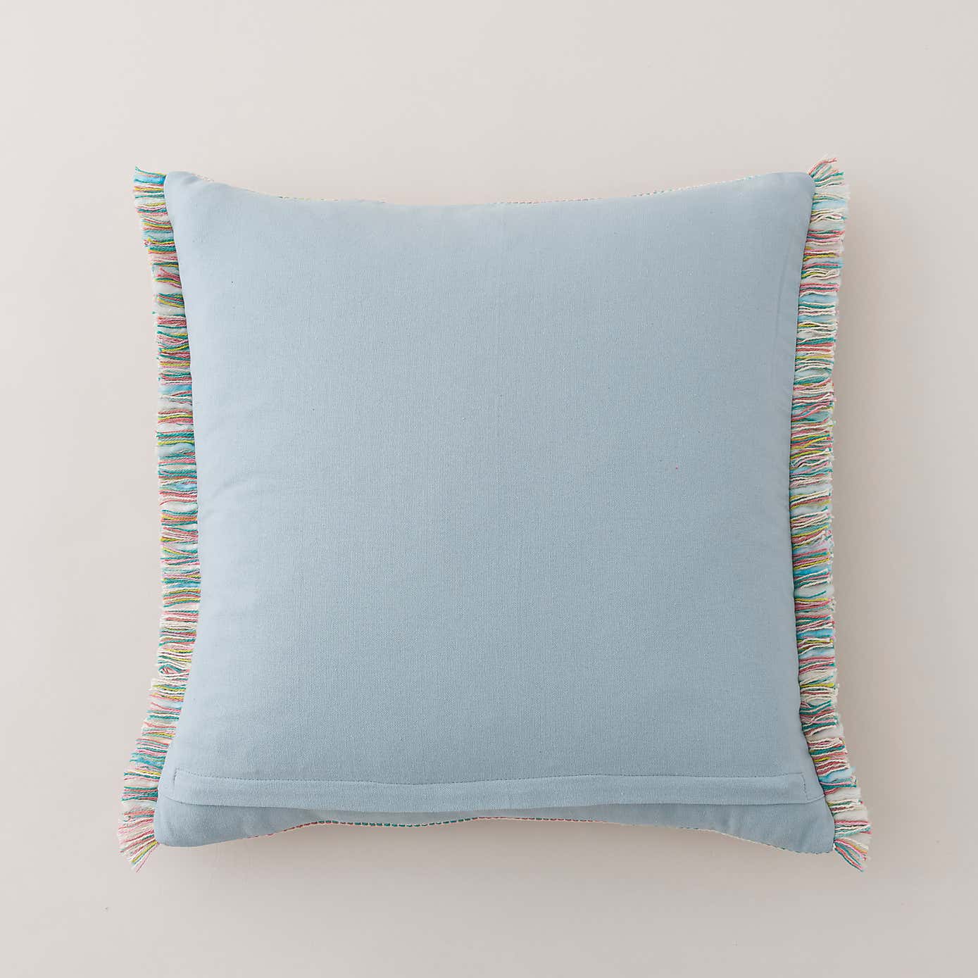 Ava Flat Weave Cotton Square Cushion