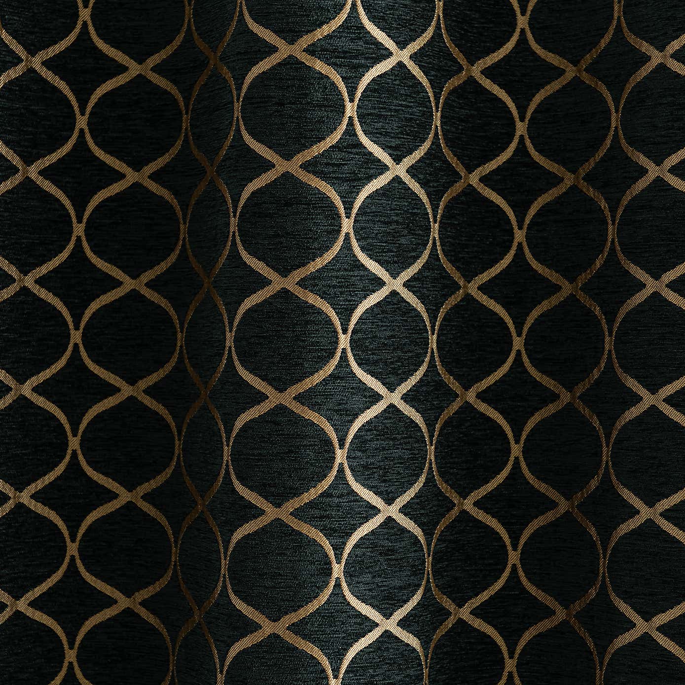 Chenille Ogee Eyelet Curtains