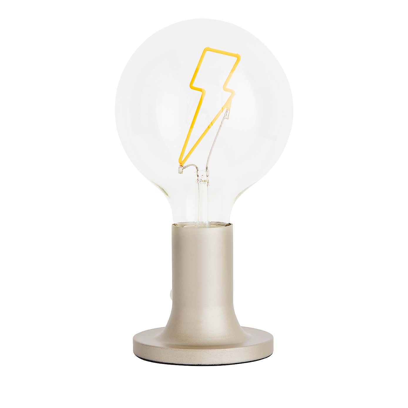 Lightning Bolt Bulb Table Lamp