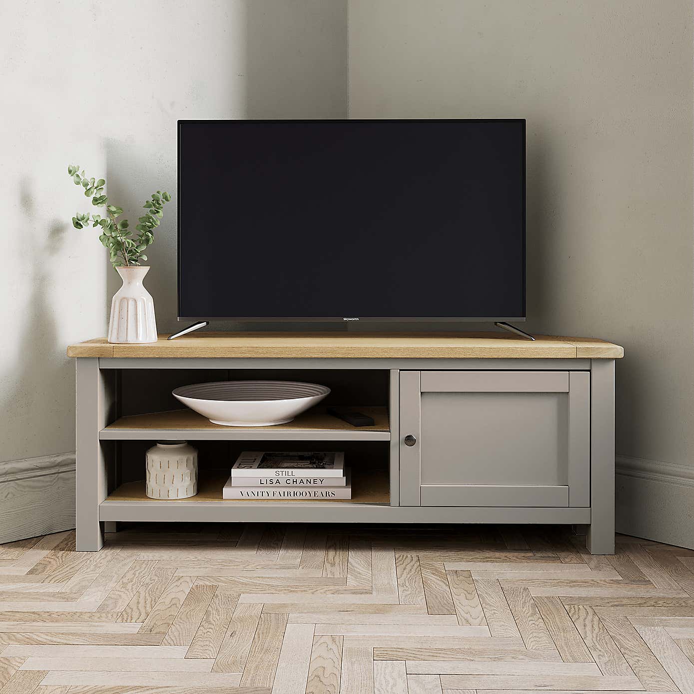 Olney Corner TV Unit Stone