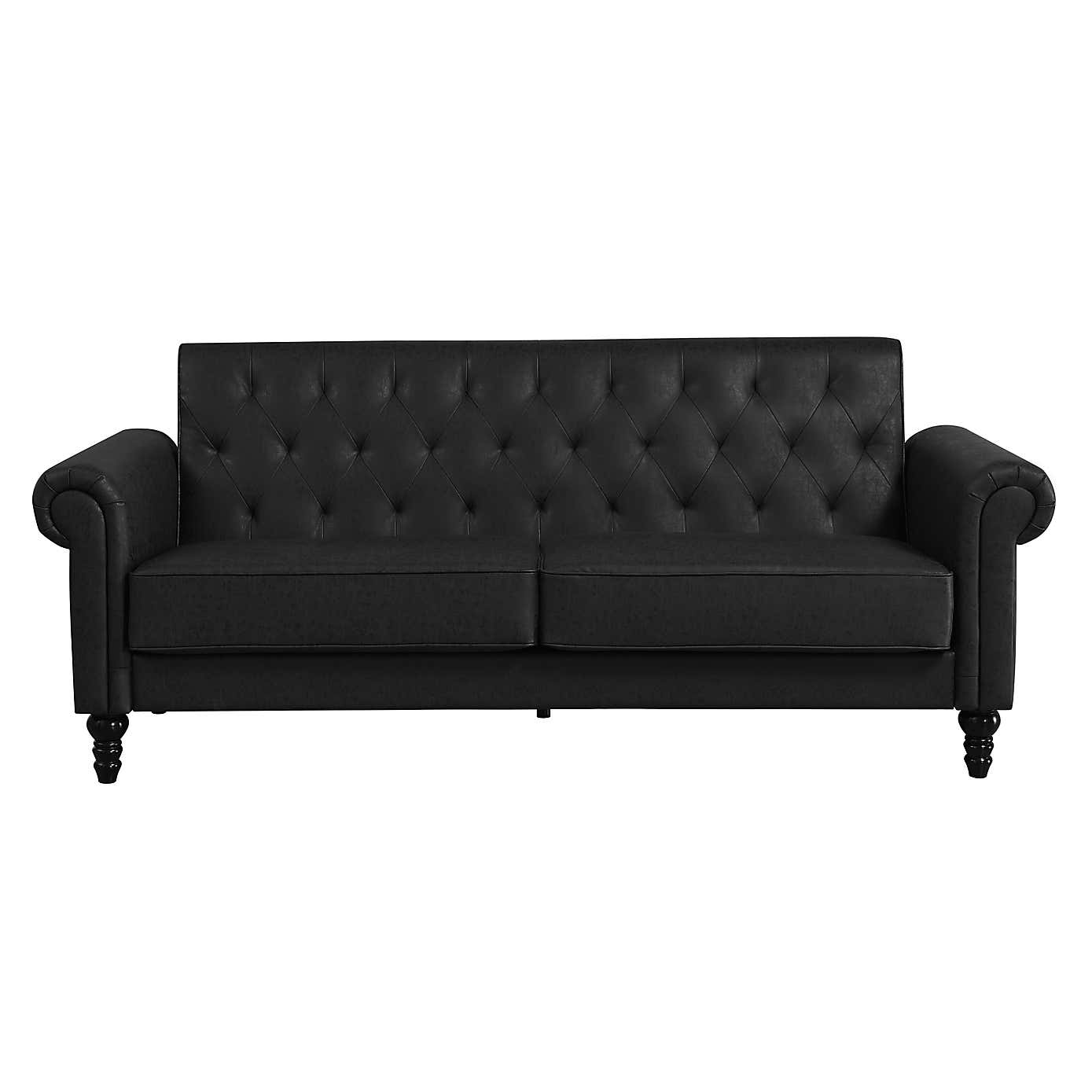 Greta Faux Leather 3 Seater Sofa