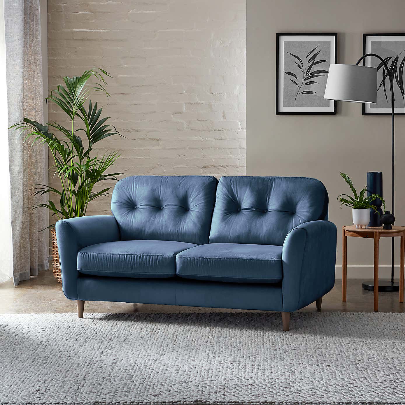 Sven Opulent Velvet 2 Seater Sofa
