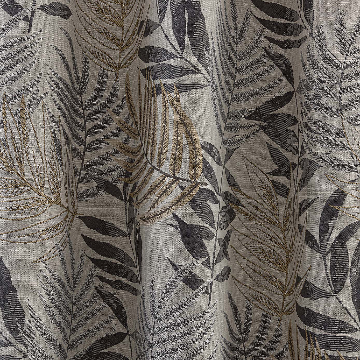 Leaf Jacquard Eyelet Curtains