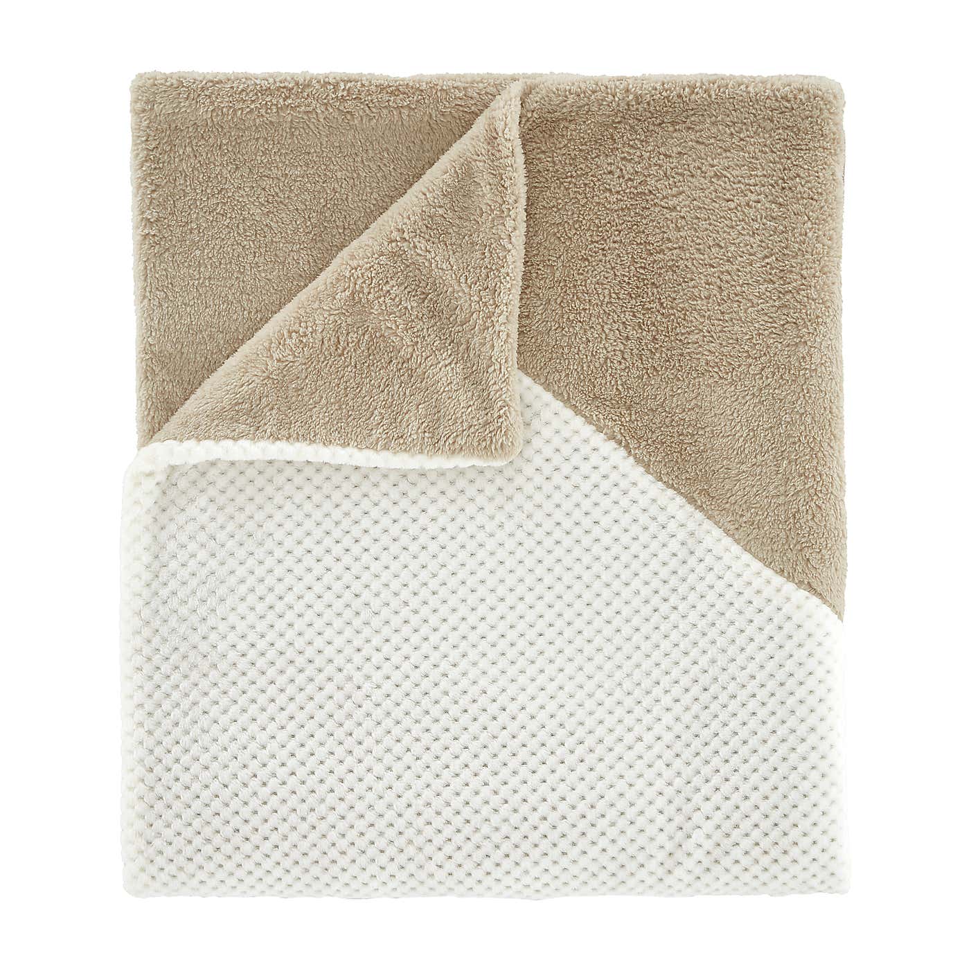 Catherine Lansfield Cosy Larsson Geo Fleece Throw 130cm x 170cm