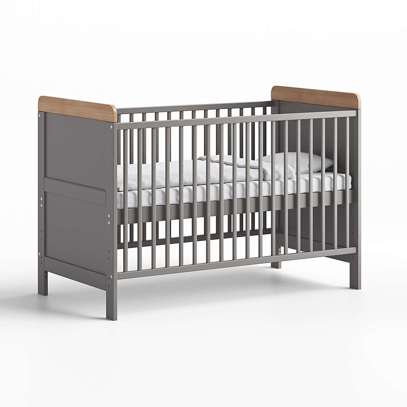 Little Acorns Classic Oak Effect Cot Bed