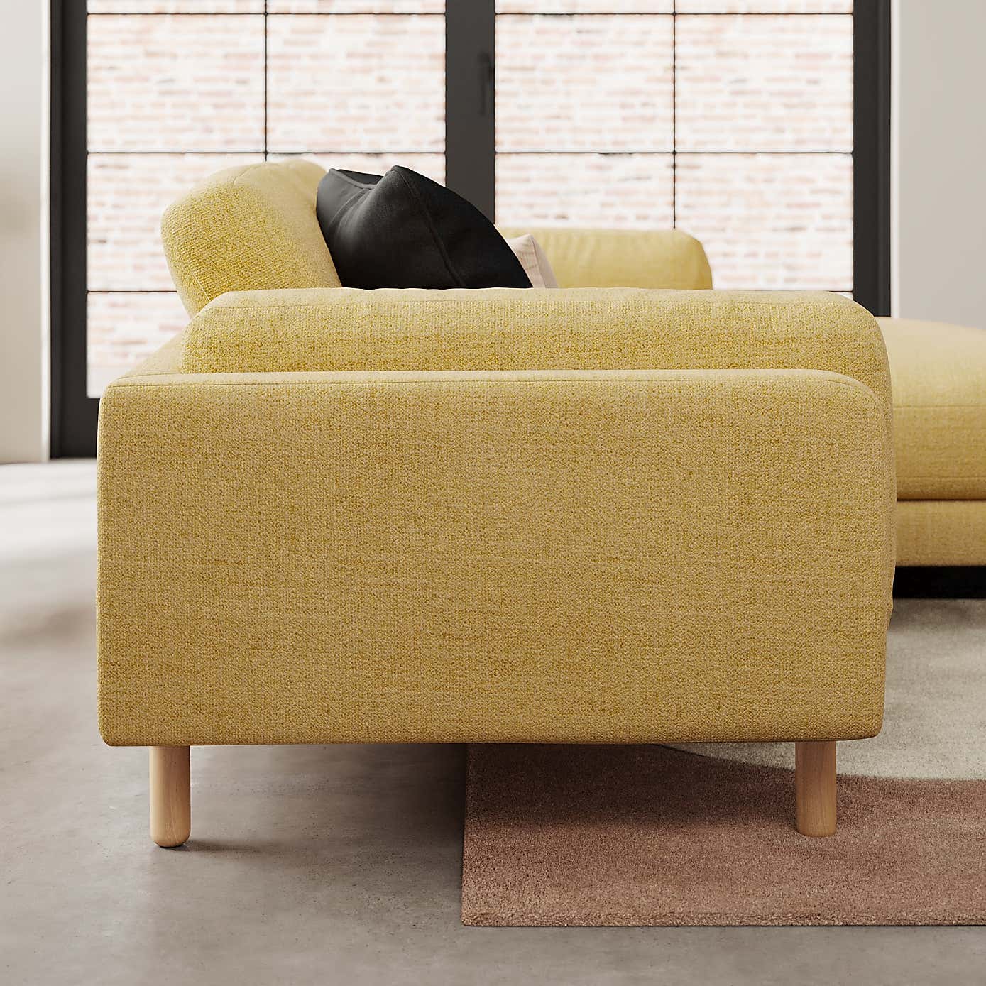 Newton Chunky Tonal Weave Corner Chaise