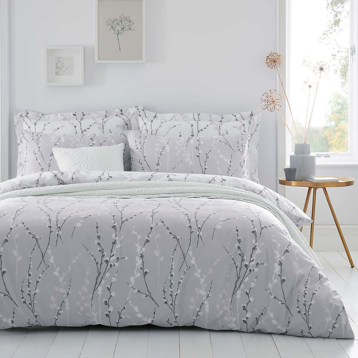 Belle Grey Oxford Pillowcase