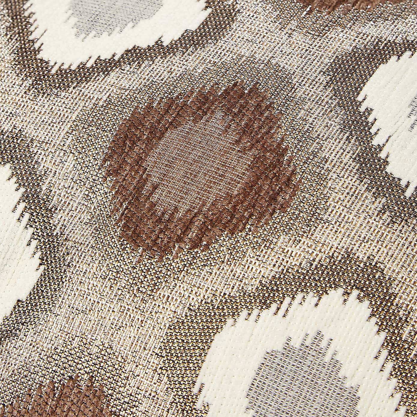 Chenille Diamond Ikat Natural Cushion Cover