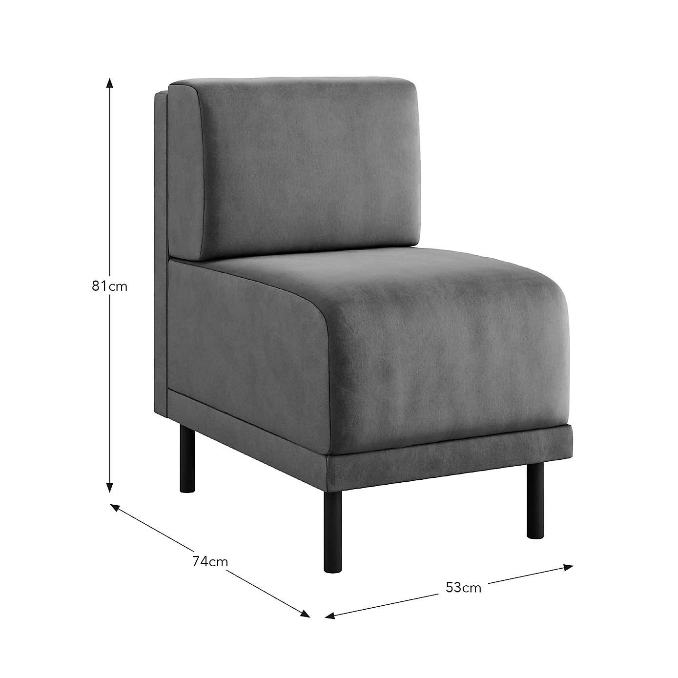 Mae Small Dining Bench, Matte Plush Velvet