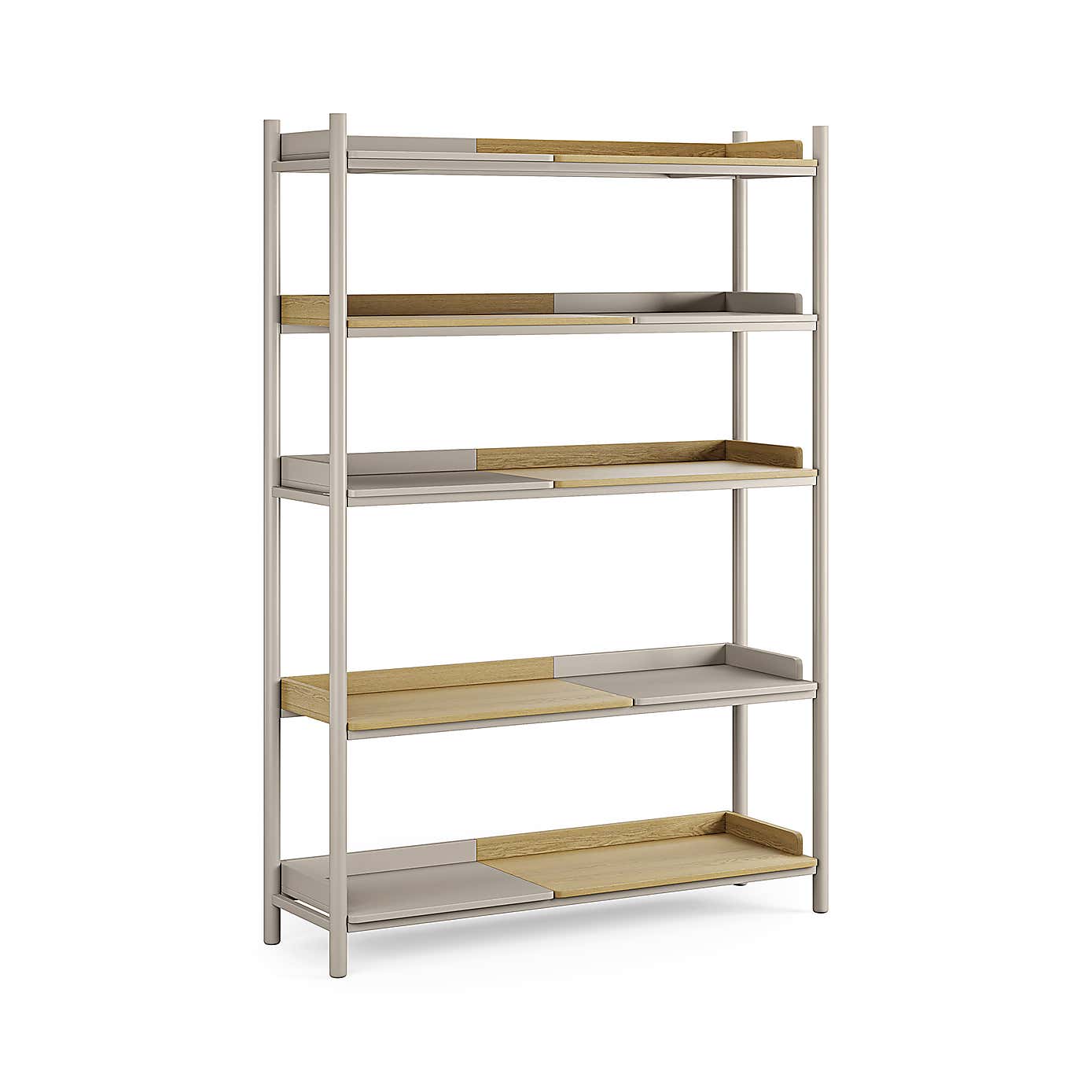 Halsey Tall Shelving Unit, Oak Effect
