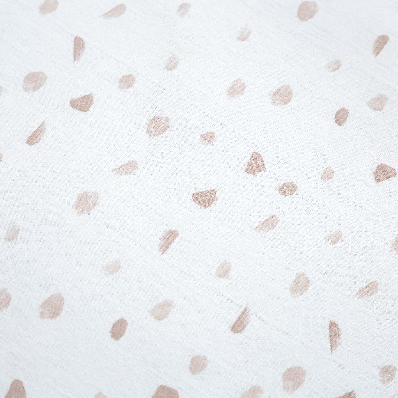 Pink Spotted 100% Jersey Cotton Reversible Duvet Cover and Pillowcase Set