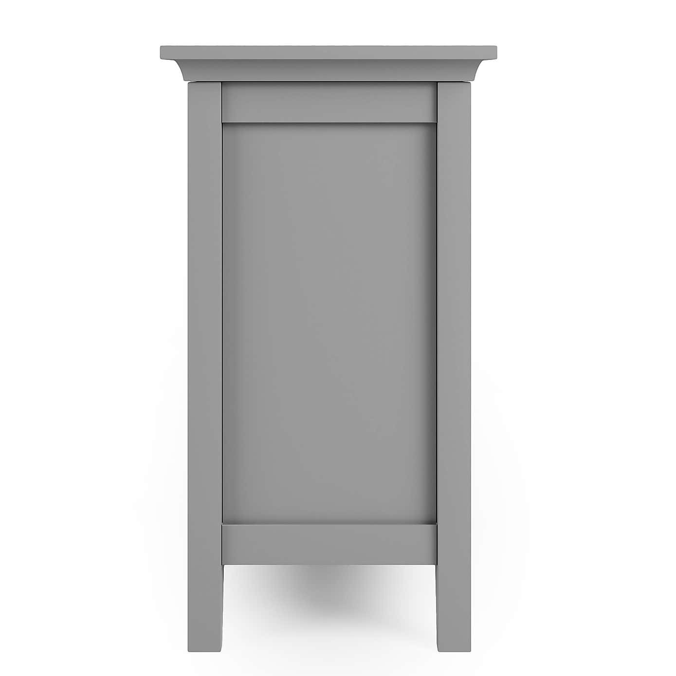 Lynton Grey 3 Drawer Bedside Table