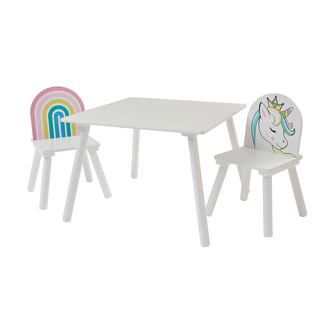Liberty House Kids Unicorn Table And Two Chair Set