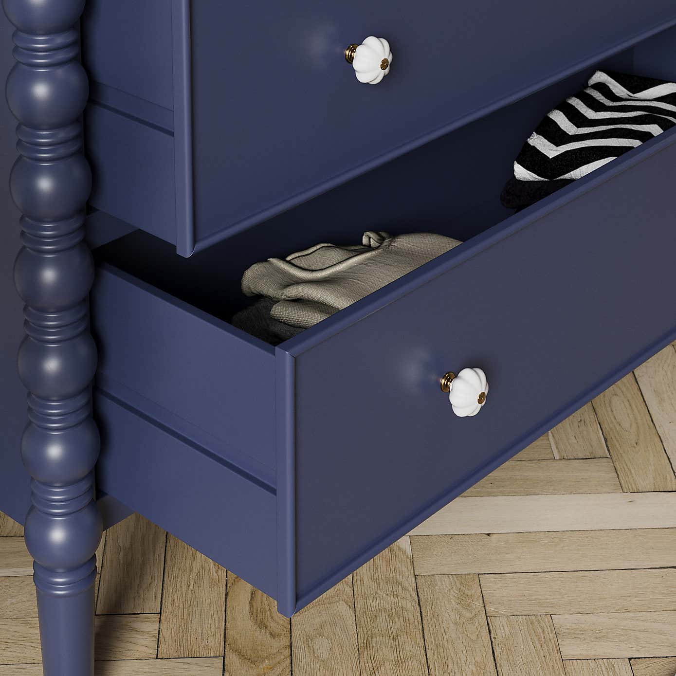 Pippin 3 Drawer Chest, Navy