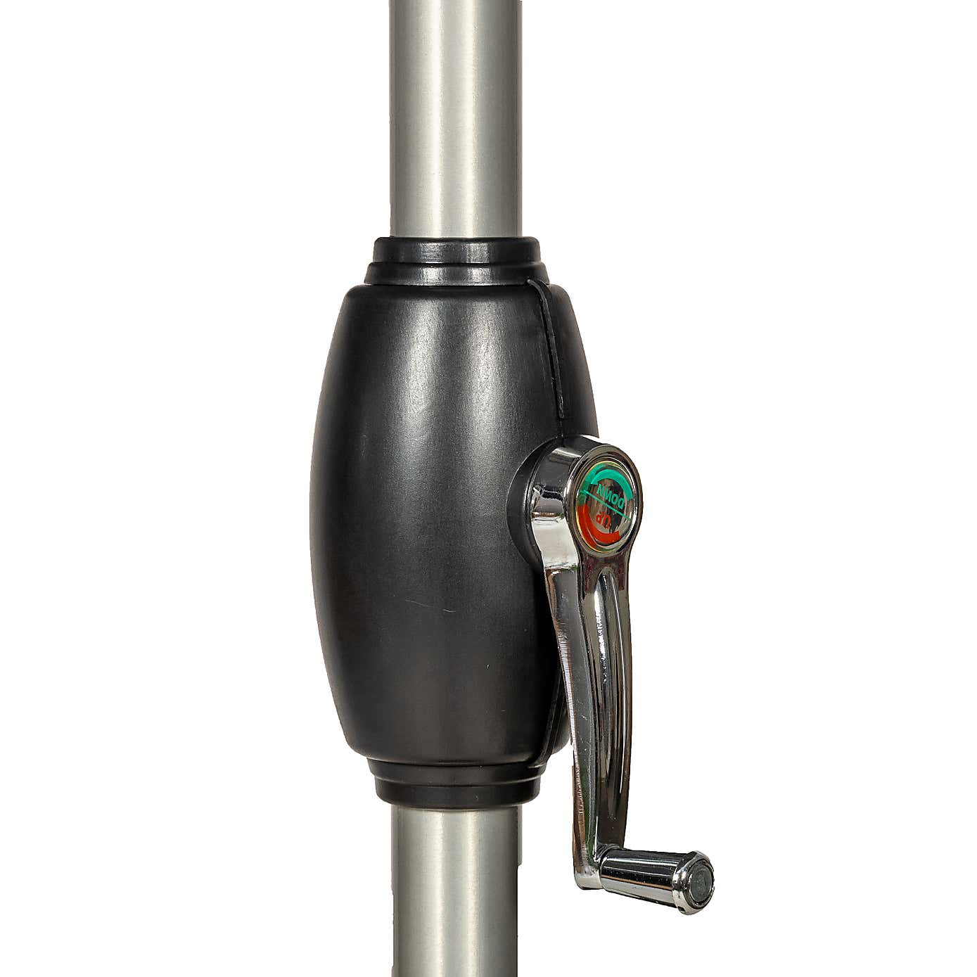 2.5m Brushed Aluminium Crank and Tilt Parasol