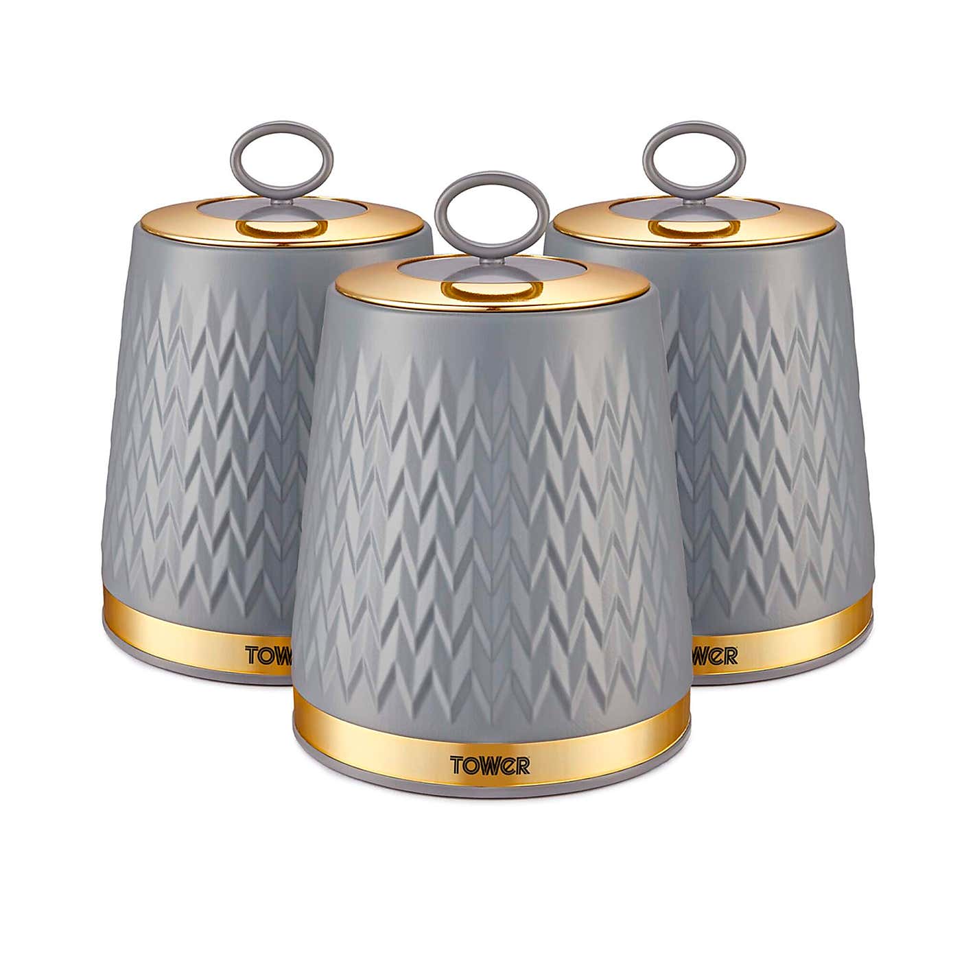 Tower Set of 3 Empire Canisters