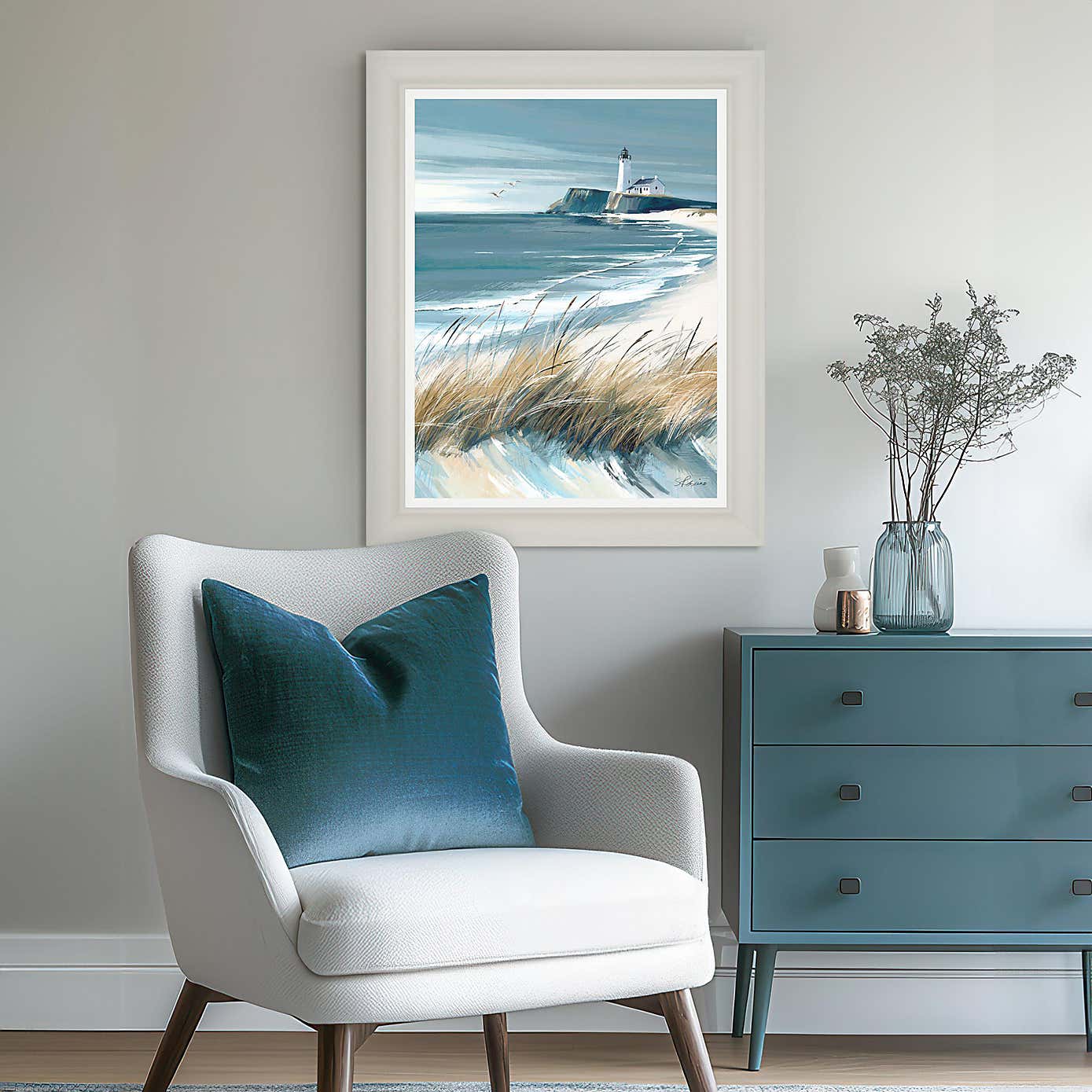 Cedar & Sage Making Waves Framed Canvas