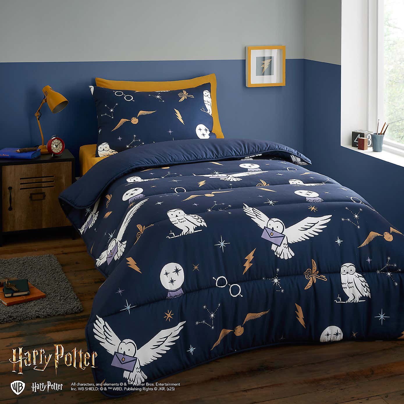 Harry Potter 7.5 Tog Single Coverless Duvet and Pillowcase Set