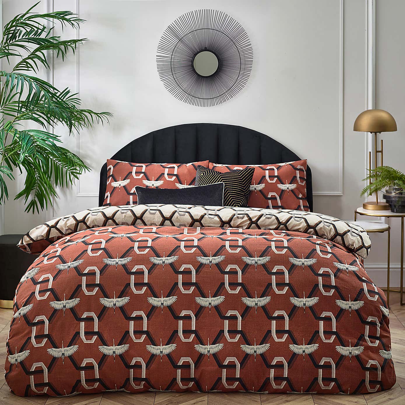 furn. Avalon Duvet Cover Set Brick