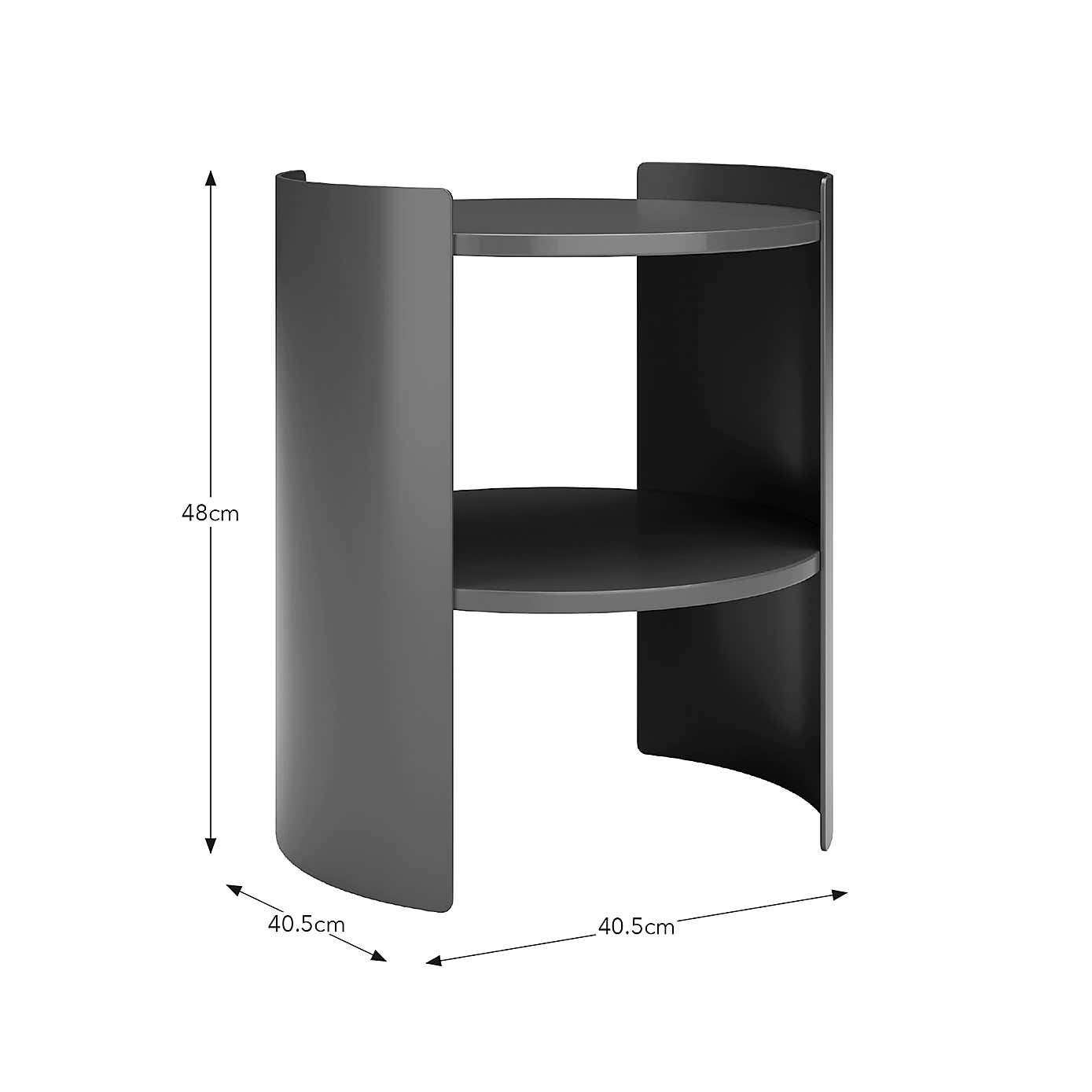 Benji Circular Bedside Table