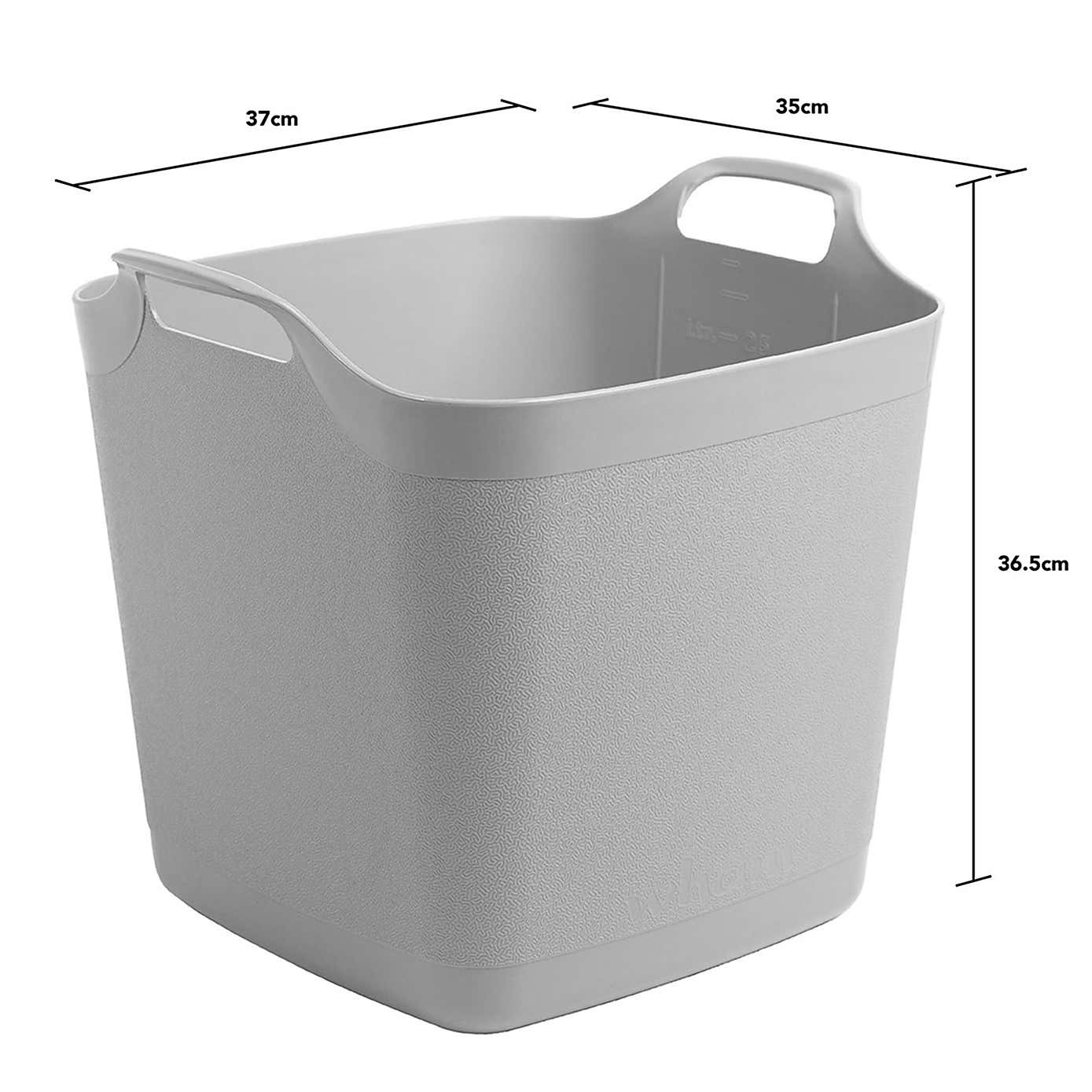 Wham Flexi-Store Set of 2 Grey Tubs