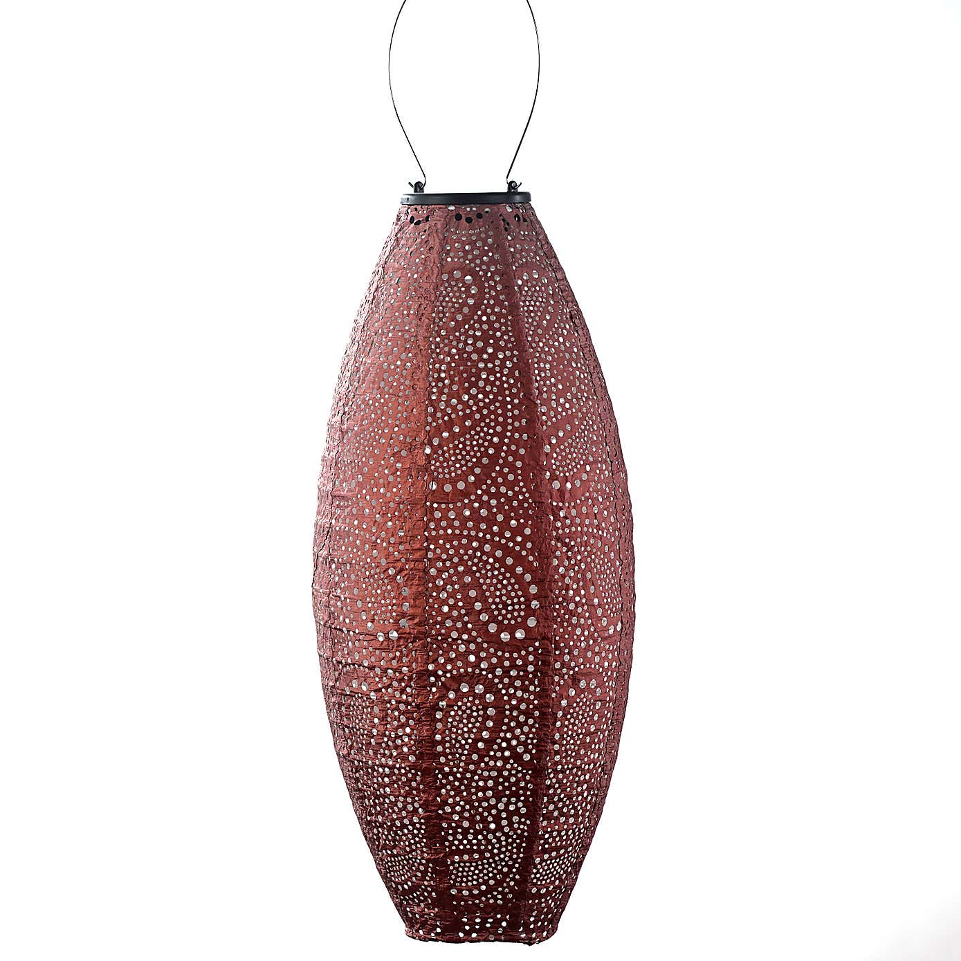 Fallen Fruits Long Oval Paisley Solar Lantern