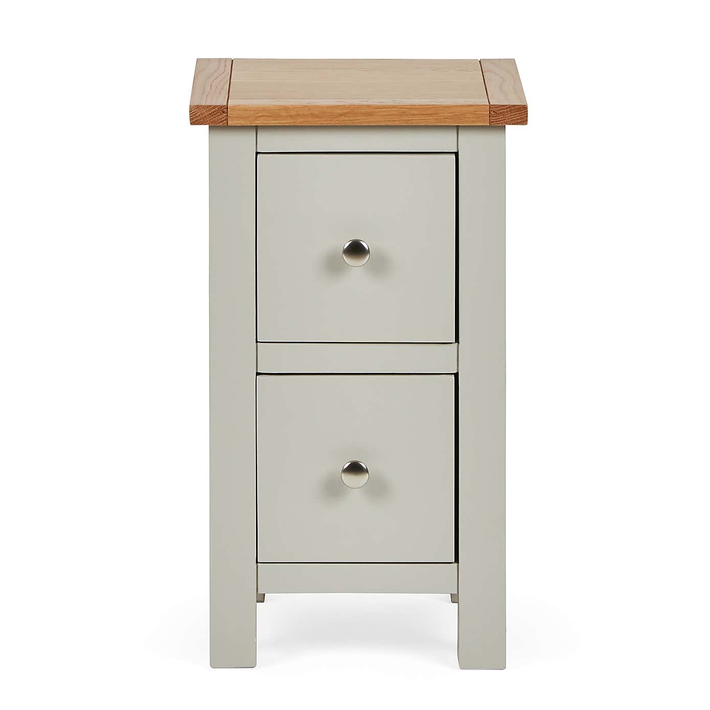 Bromley 2 Drawer Slim Bedside Table