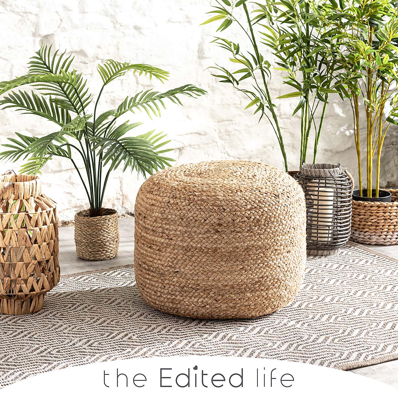 Jute Bean Bag Natural 35x50cm