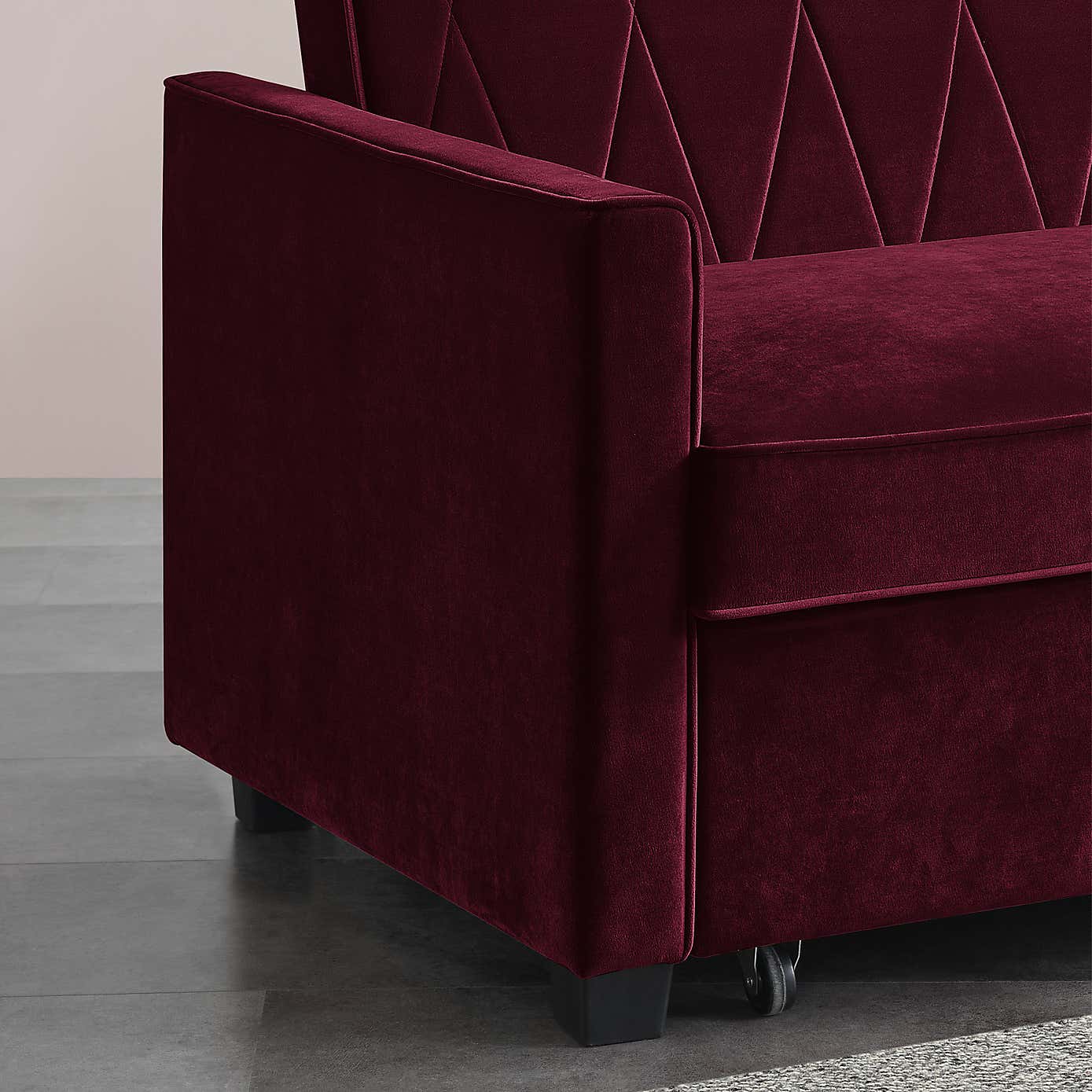 Serena Velvet 2 Seater Sofa Bed