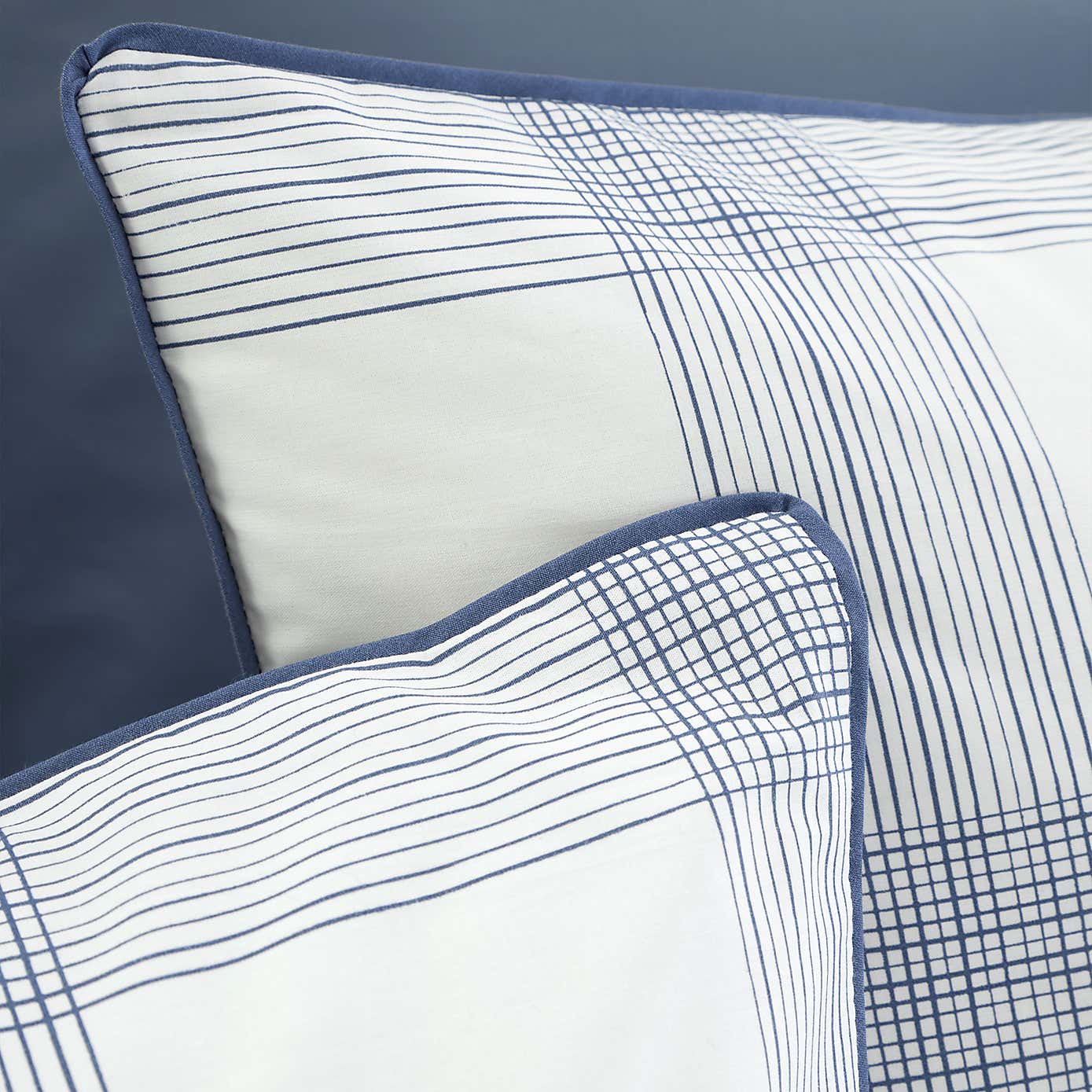 Bianca Marlow Check Reversible Duvet Cover & Pillowcase Set
