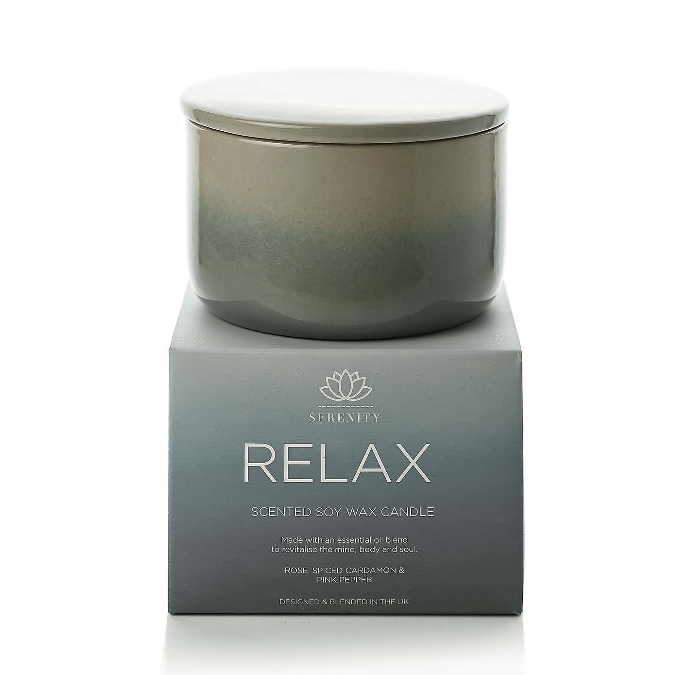 Serenity Ceramic Relax Candle 430g