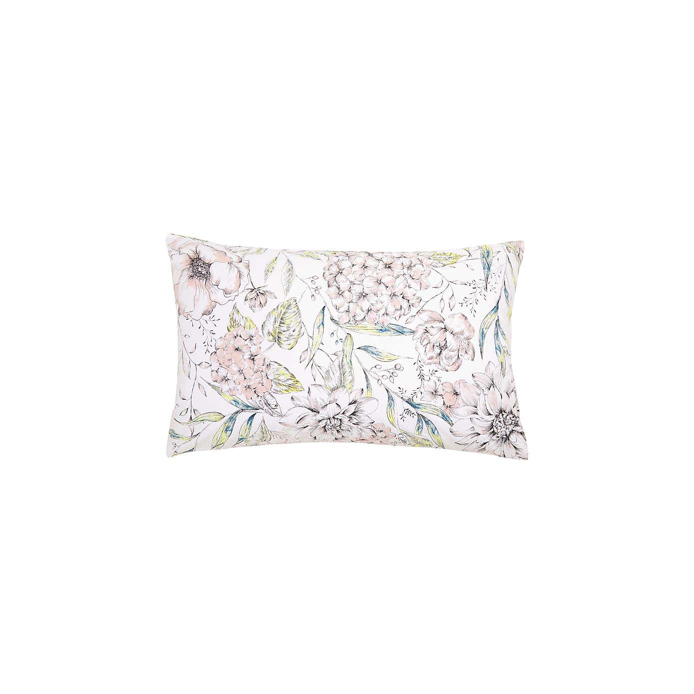 Holly Willoughby Floral Sketch 100% Cotton Duvet Cover and Pillowcase Set
