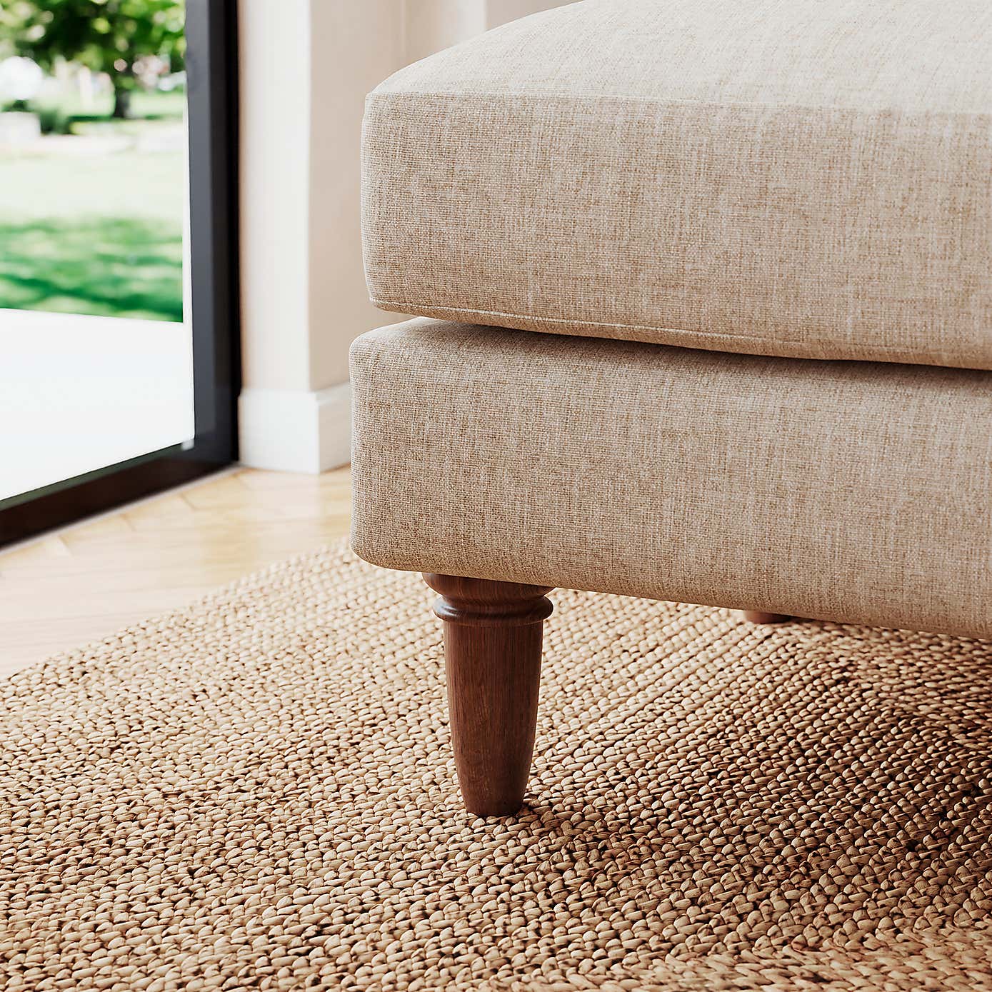 Maeve Compact Flatweave Corner Chaise Sofa