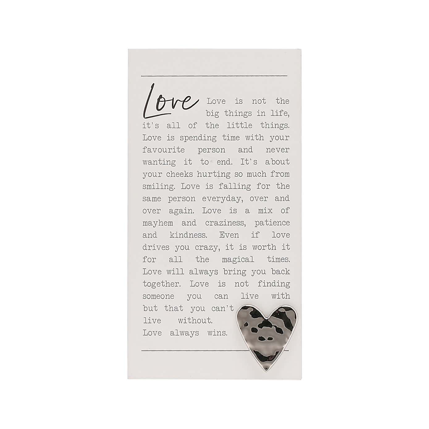 Love Moments Plaque