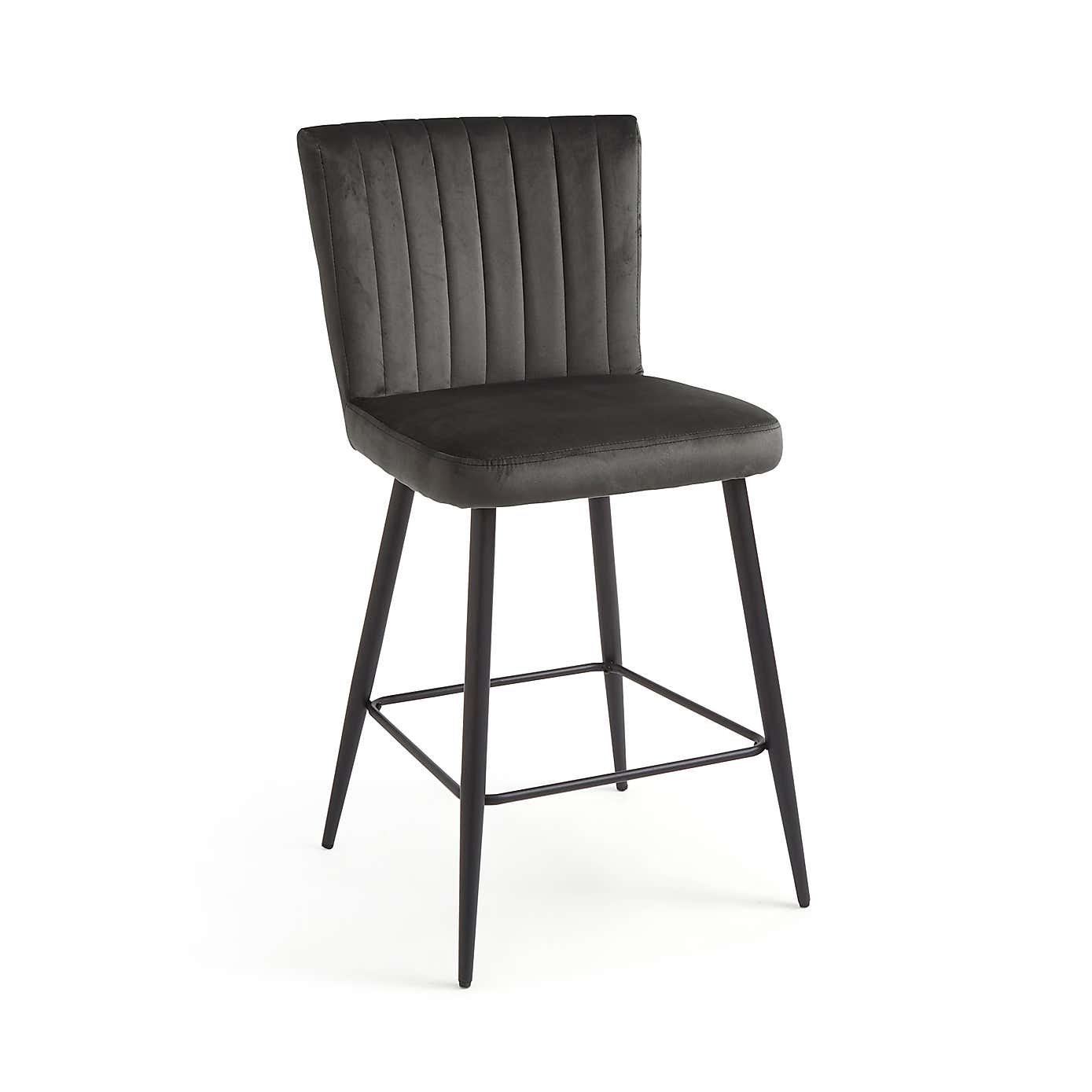 Taylor Velvet Bar Stool