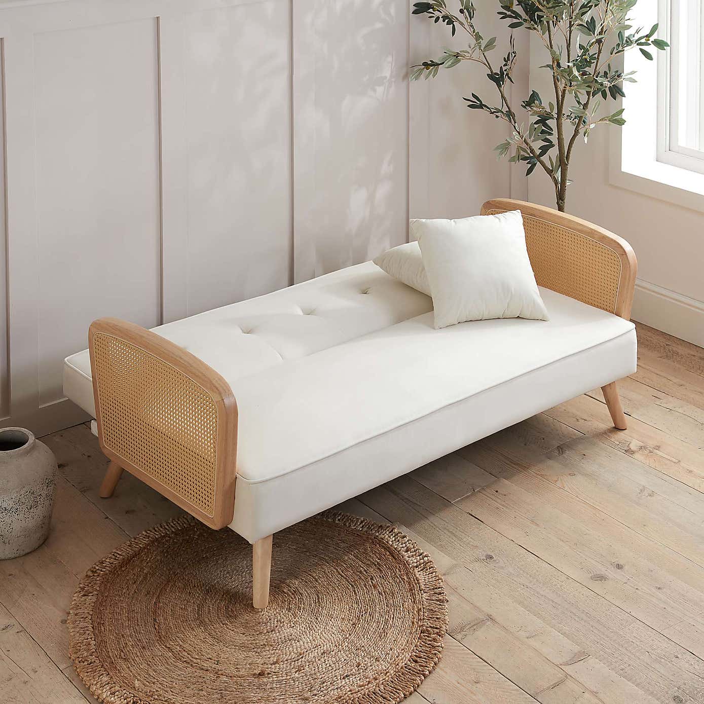 Mila Sofa Bed, Rattan