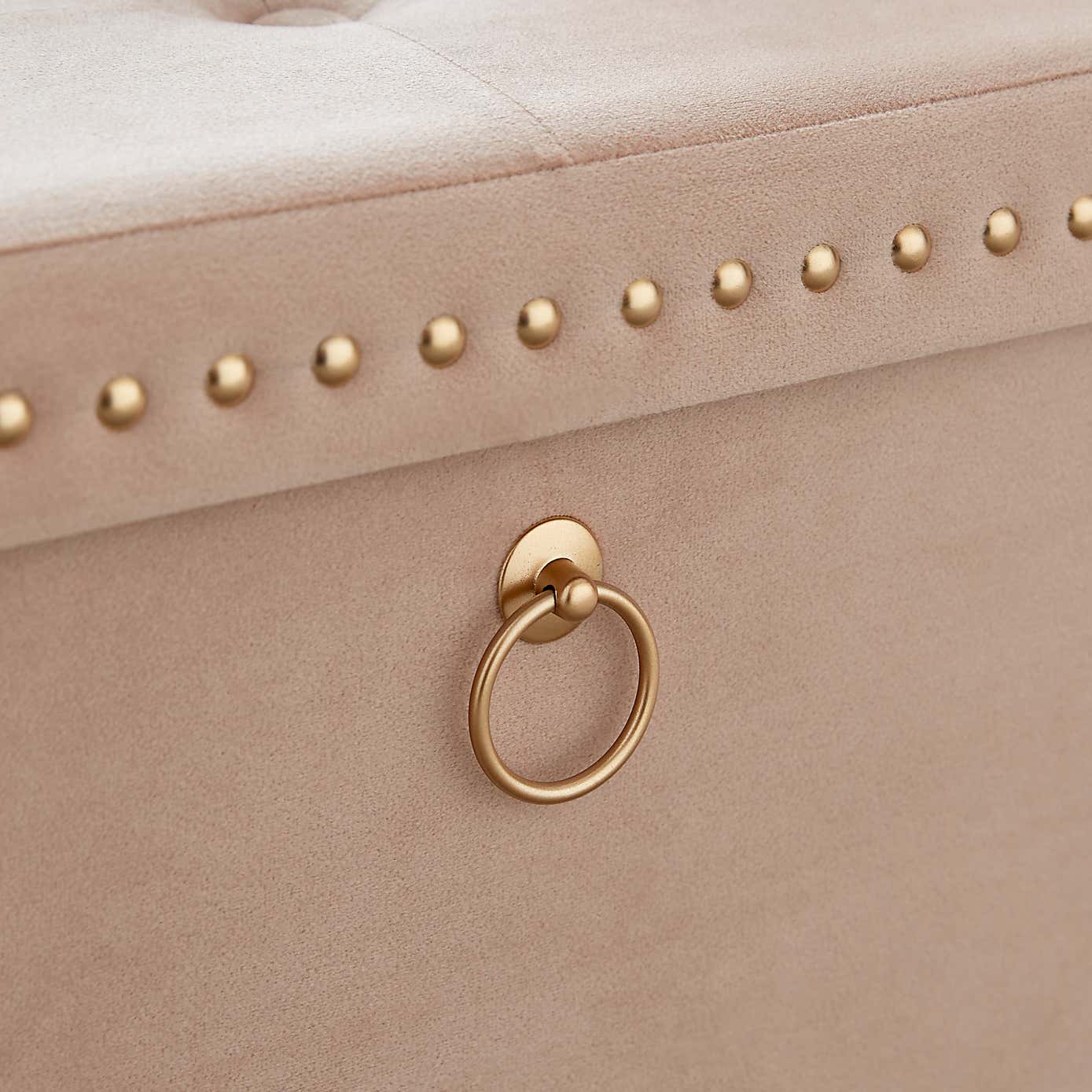 Velvet Rectangular Ottoman