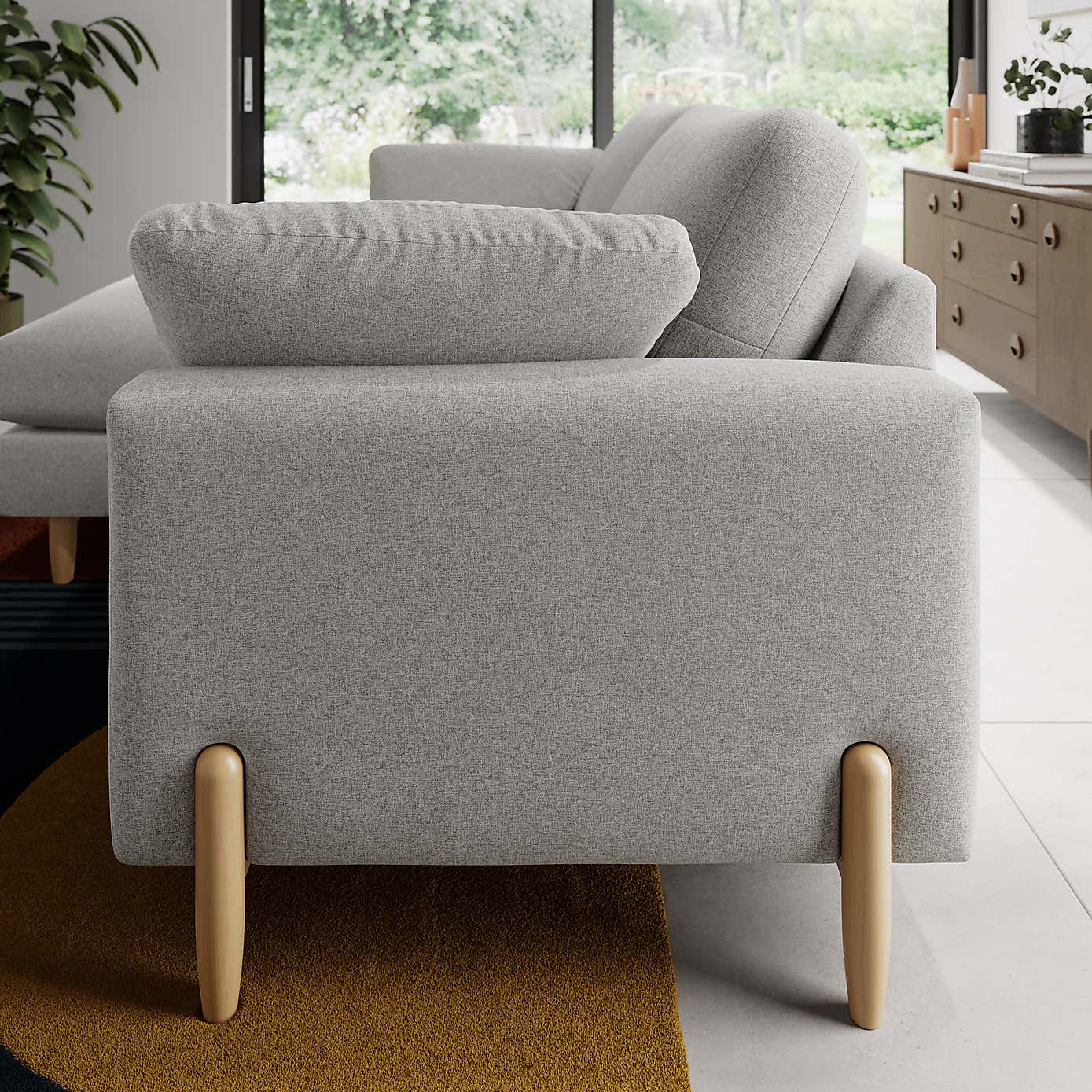 Apollo Soft Texture Corner Chaise Sofa