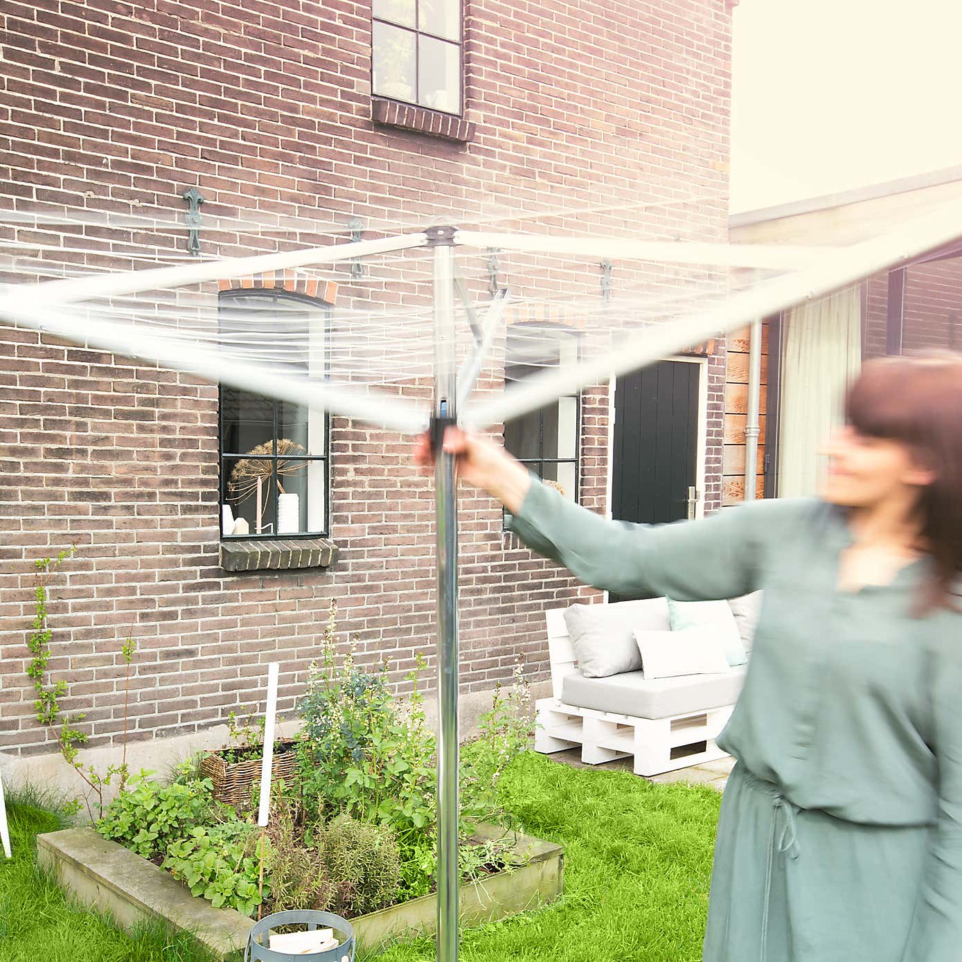 Brabantia 30 Metre 3 Arm Compact Rotary Washing Line