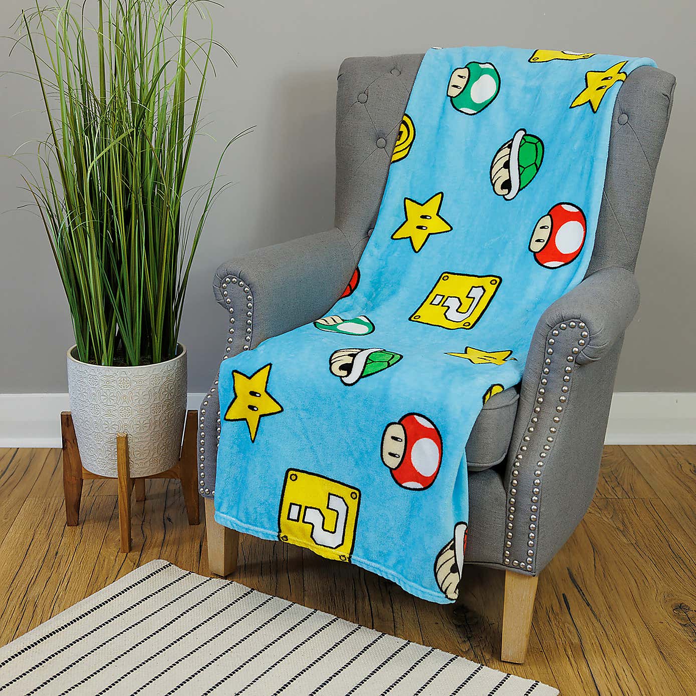 Mario Continue Fleece Blanket
