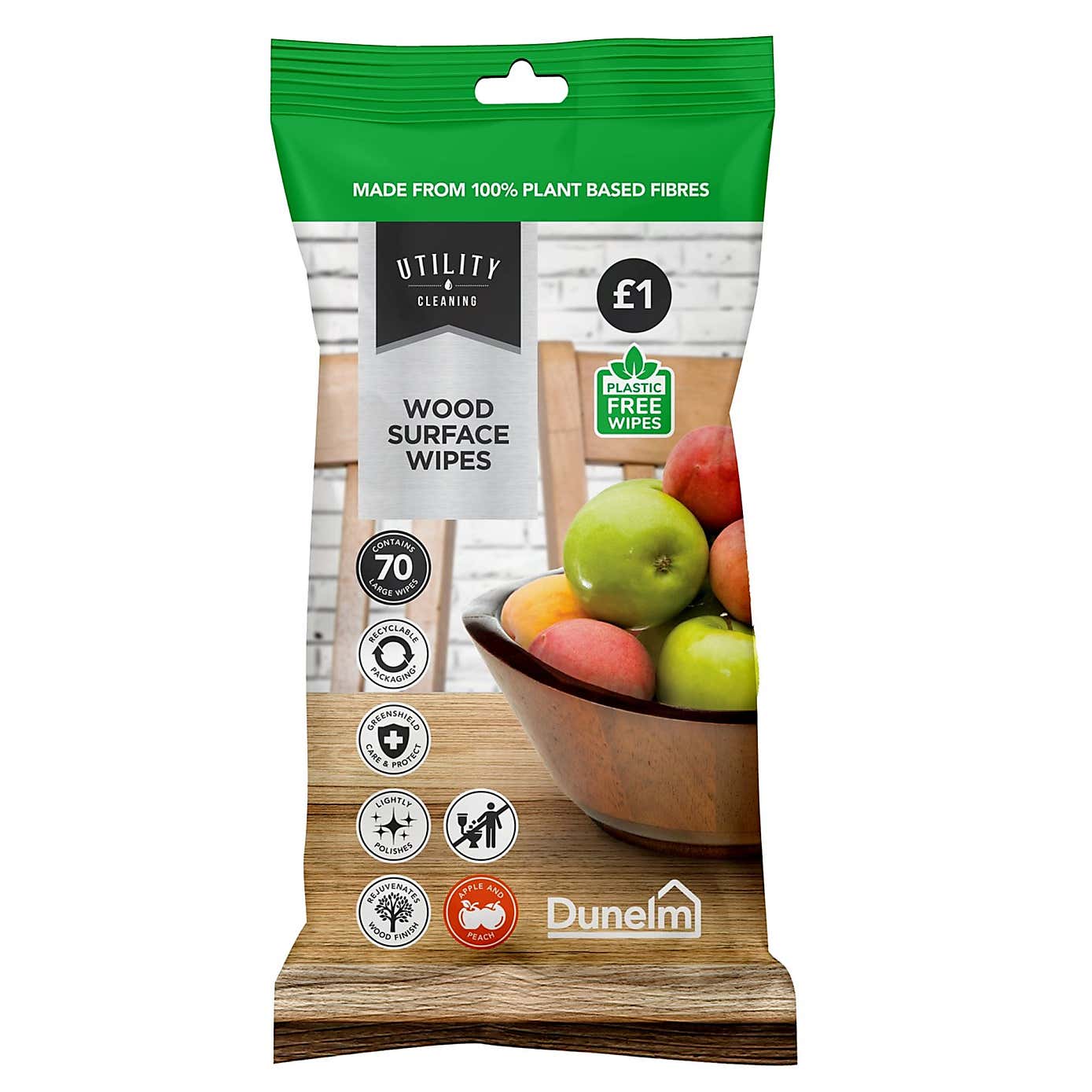 Plastic Free Wood Surface Wipes