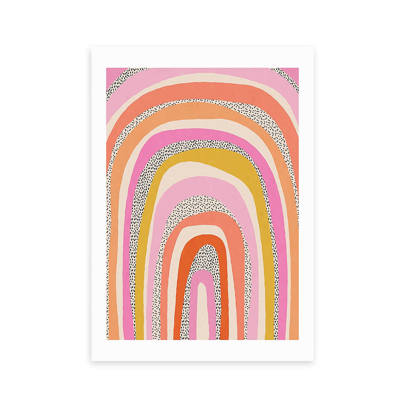 East End Prints Funky Rainbow Arches Print
